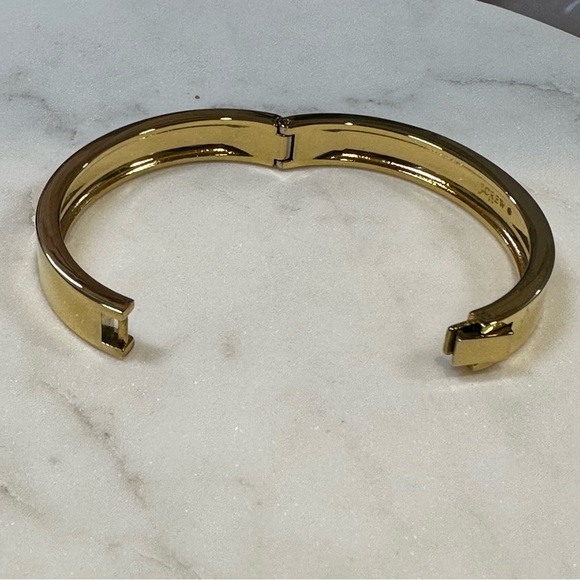 J Crew - Goldtoned Hinge Bangle Bracelet - Picture 4 of 15